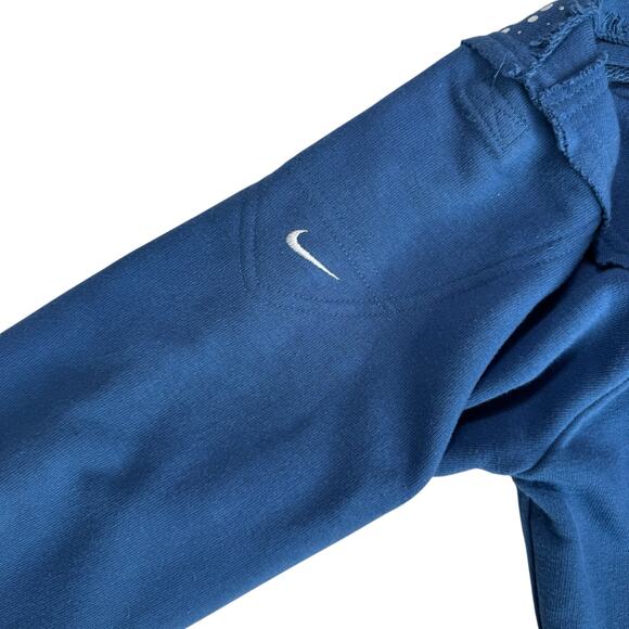 Y2K Nike Athletic Gym Jacket Womens L / Youth XL Blue‎ Silver Athleisure Workout - Picture 8 of 13